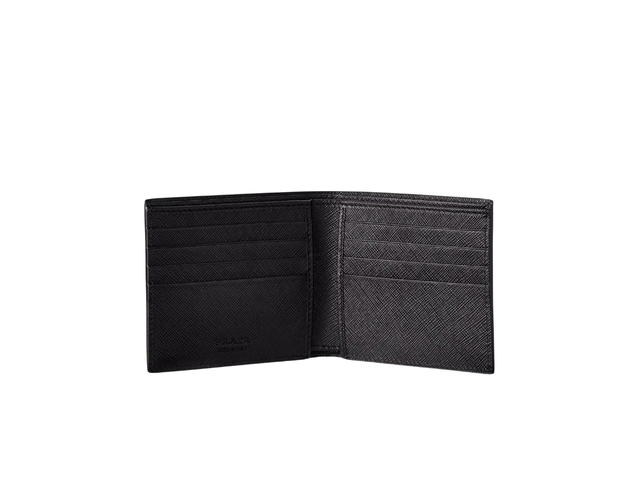 Prada Prada Bifold Wallet In Letter Logo Saffiano Leather - view 2