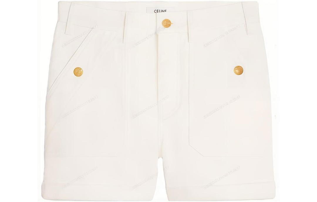 Celine Celine Casual Shorts Women's Ivory