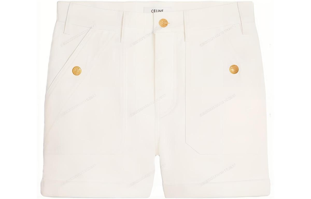 Celine Celine Casual Shorts Women's Ivory