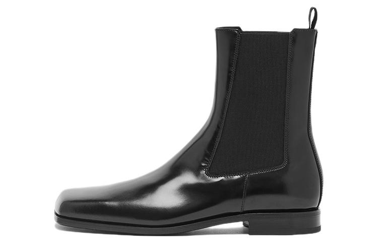 Prada Prada Short Chelsea Boots Men's Black