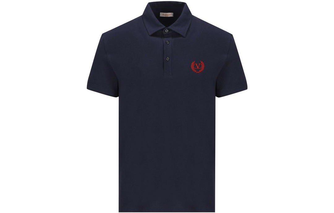Valentino Valentino Logo Embroidered Short Sleeved Polo Shirt