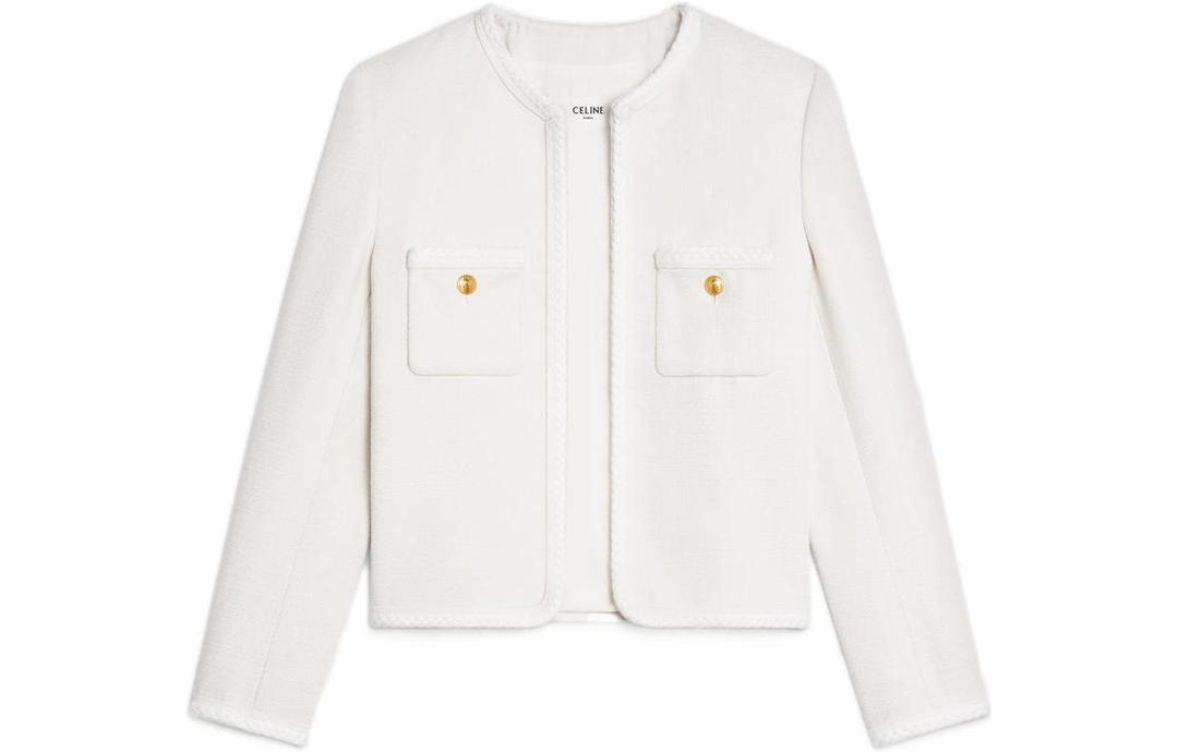 Celine CELINE FW22 Jackets Coats Women's Chalk White