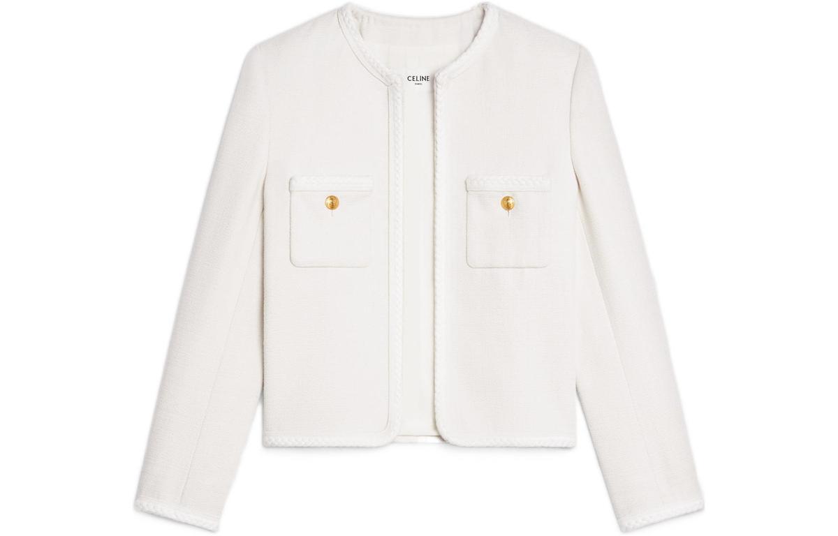 Celine CELINE FW22 Jackets Coats Women's Chalk White