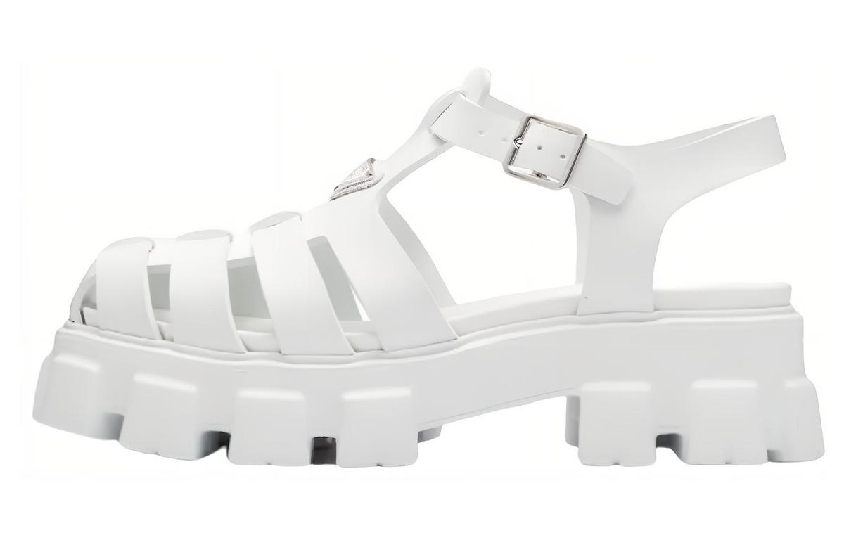Prada Prada Triangle-logo Fisherman Sandals