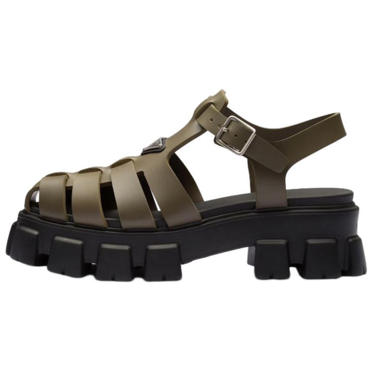 Prada Prada Triangle-logo Fisherman Sandals
