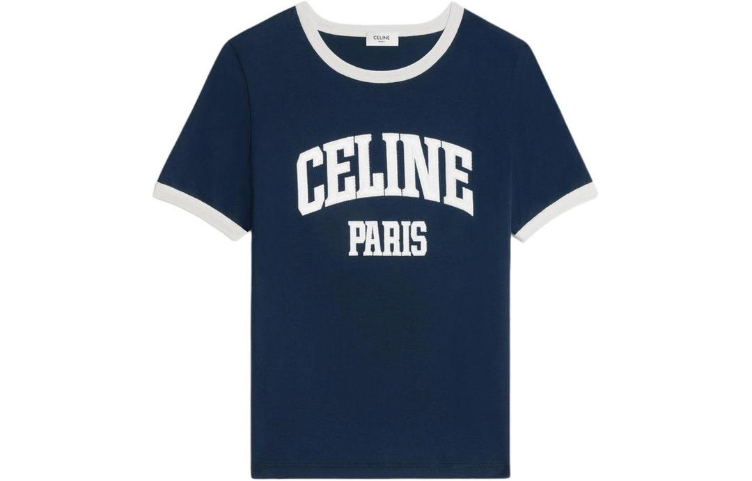 Celine CELINE Paris 70's T shirt In Cotton Jersey