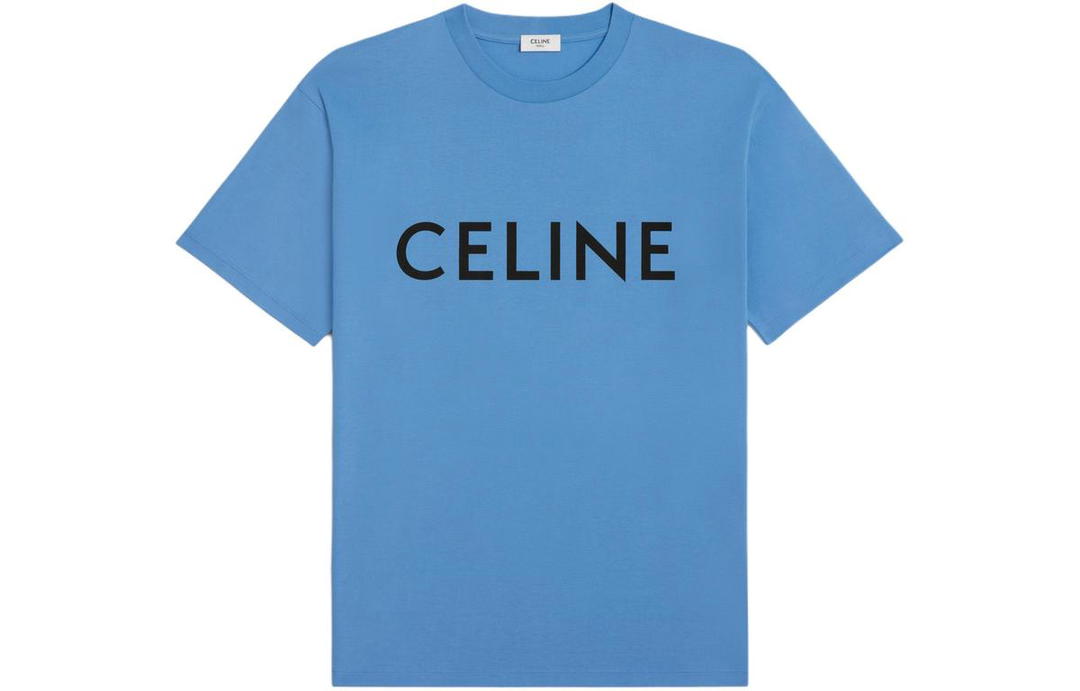 Celine Celine SS24 T-Shirt Men's Gray Blue