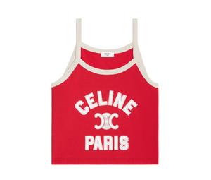 Buy Celine Paris Tank Top In Cotton Jersey at Sasom – Authentic and Ready to Ship
