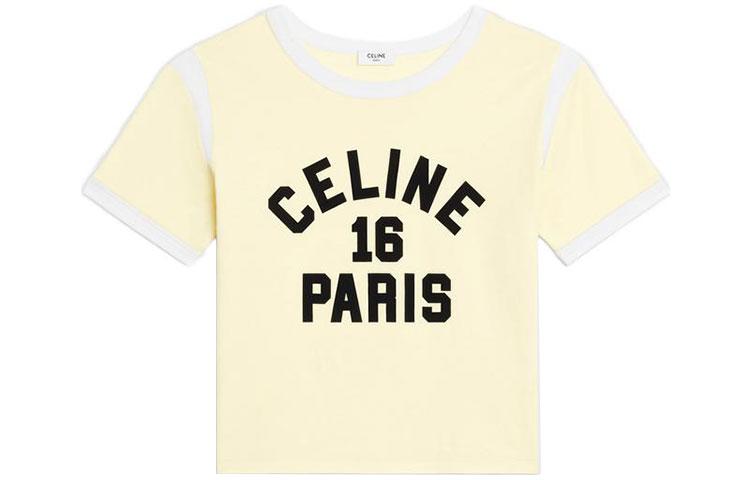 Celine CELINE T Shirts Women's Yellow