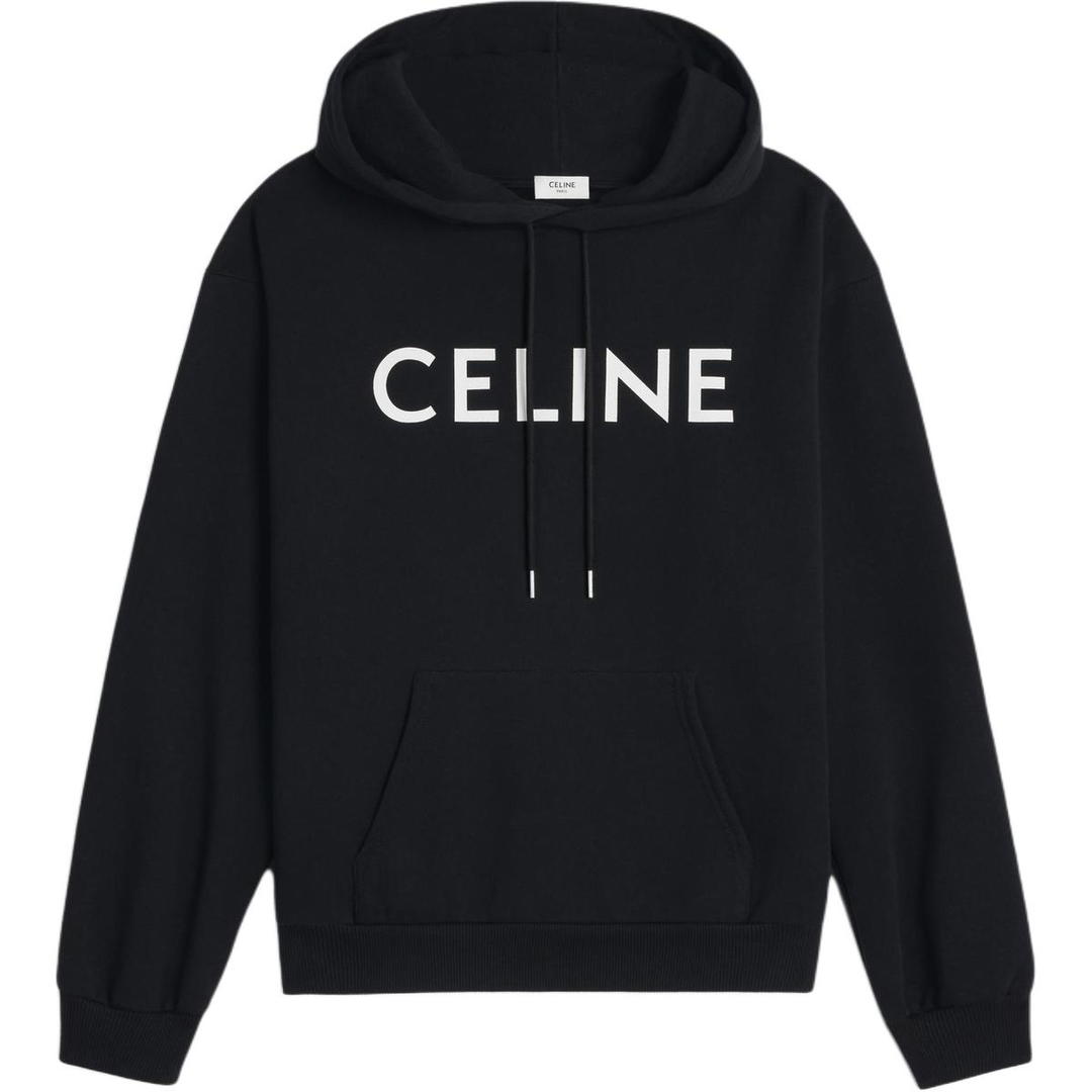 Celine Celine Loose Hoodie In Cotton Fleece