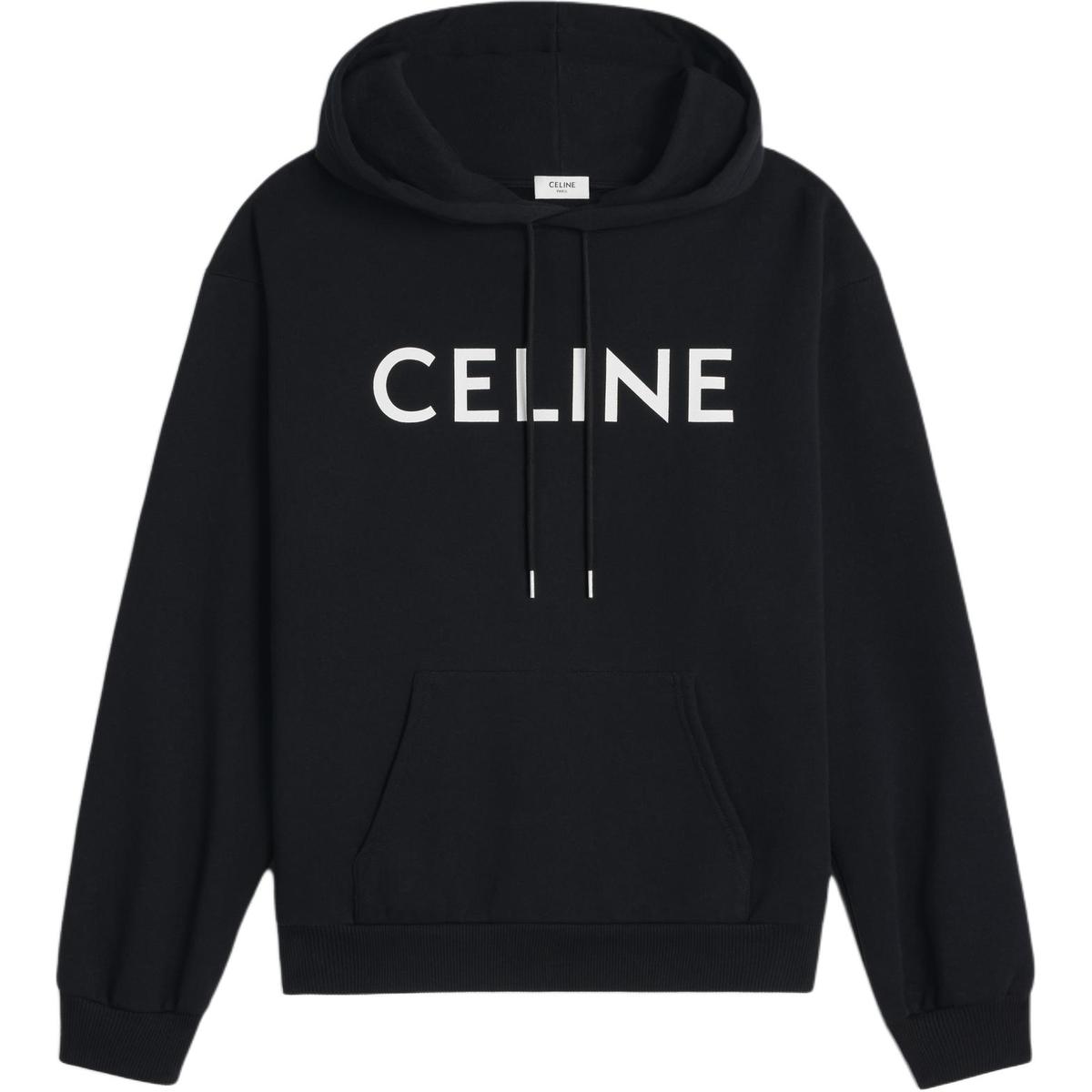 Celine Celine Loose Hoodie In Cotton Fleece