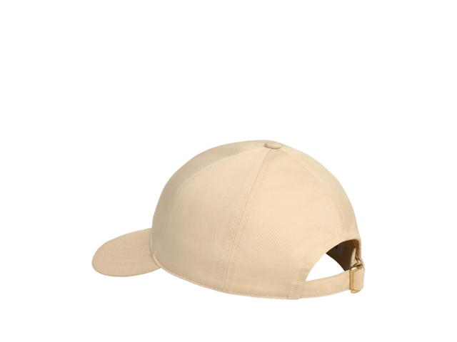 Celine Celine Triomphe Baseball Cap In Cotton Gabardine Macadamia - view 4