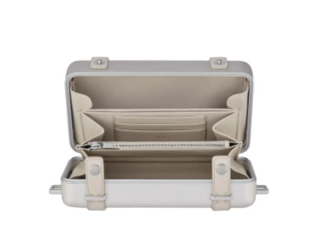 Dior Dior x Rimowa Personal Clutch On Strap Aluminium Silver in Aluminium/Calfskin with Silver-tone - view 3