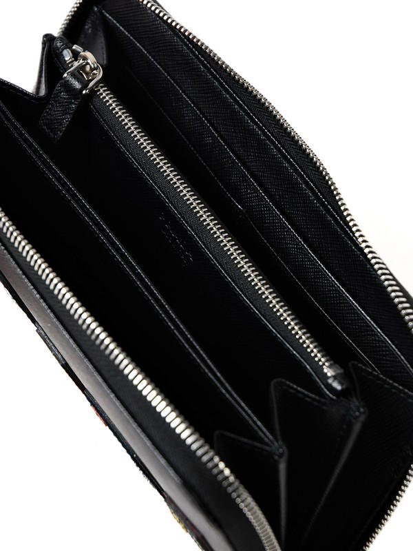 Prada Prada Zip-Around Wallet Black - view 5