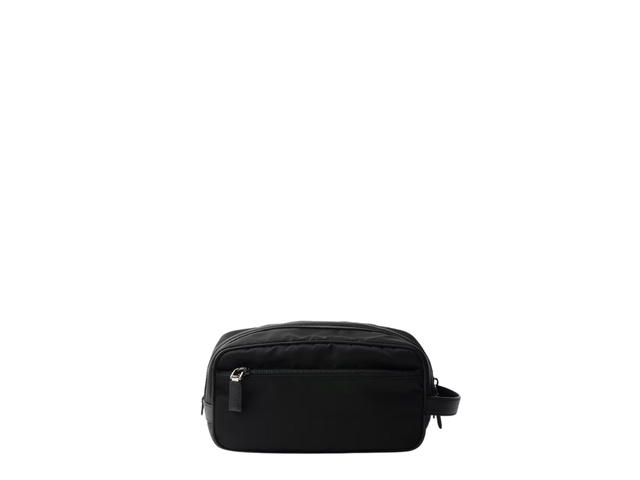 Prada Prada Re-Nylon And Saffiano Leather Travel Pouch Black - view 2