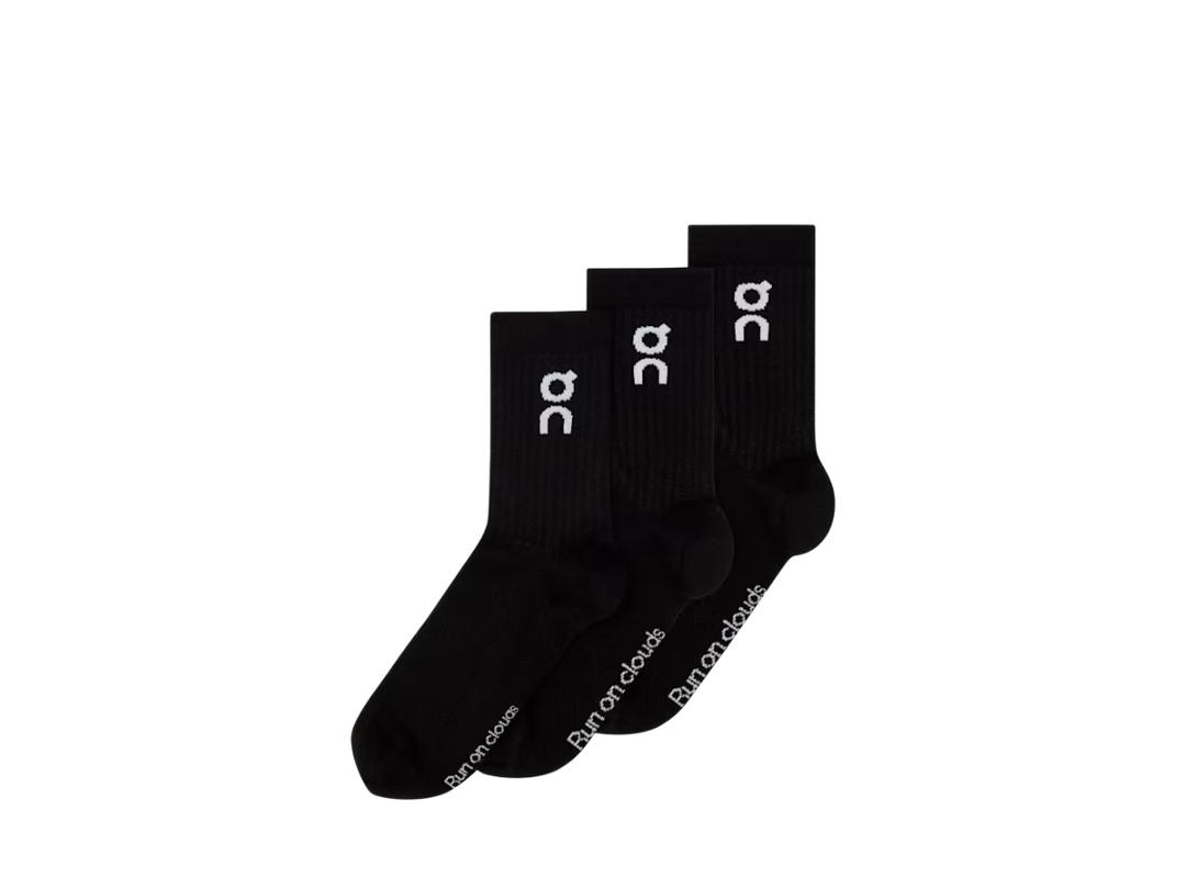 On On Logo Sock High 3P Black