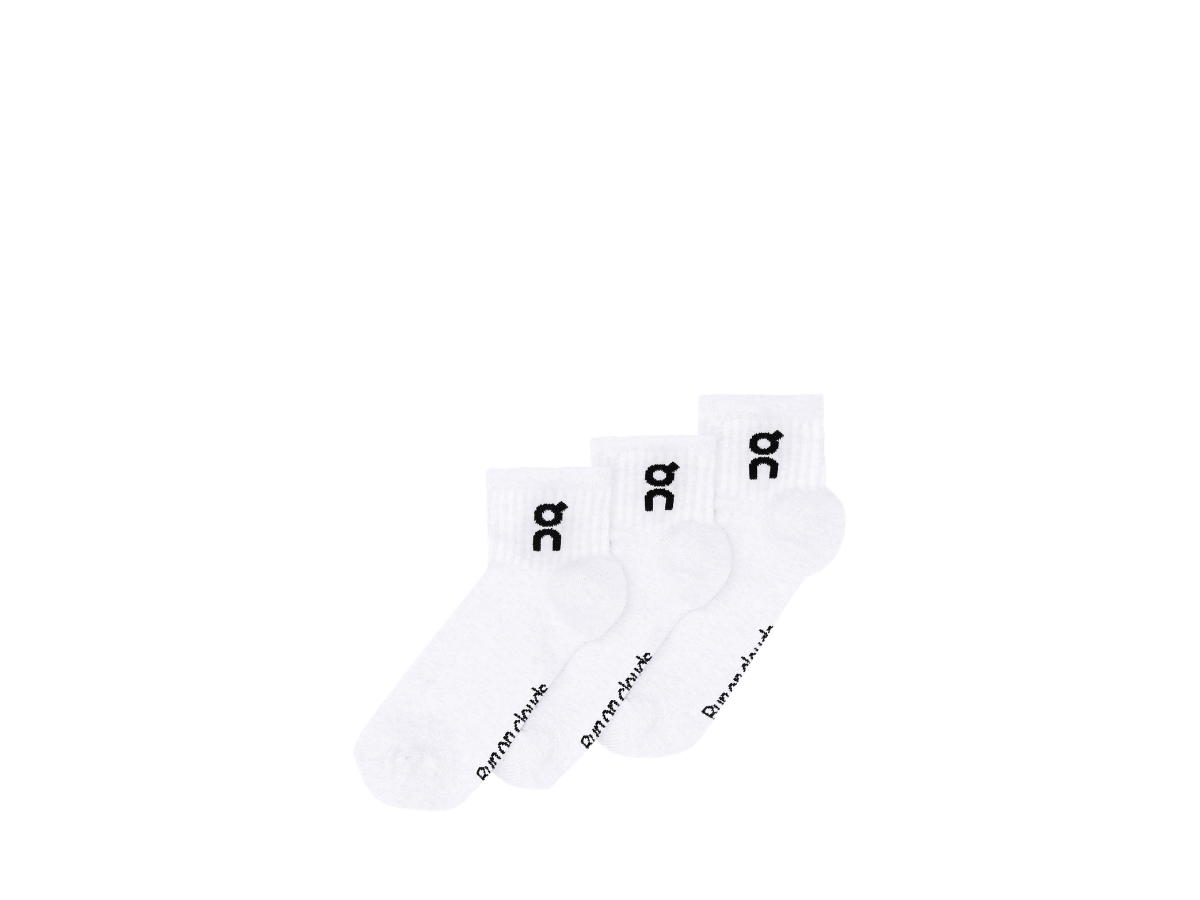 Buy On Logo Sock Mid 3P White at Sasom – Authentic and Ready to Ship