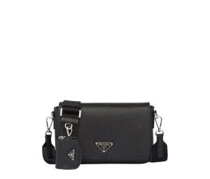 Buy Prada Saffiano Leather Shoulder Bag Black at Sasom – Authentic and Ready to Ship