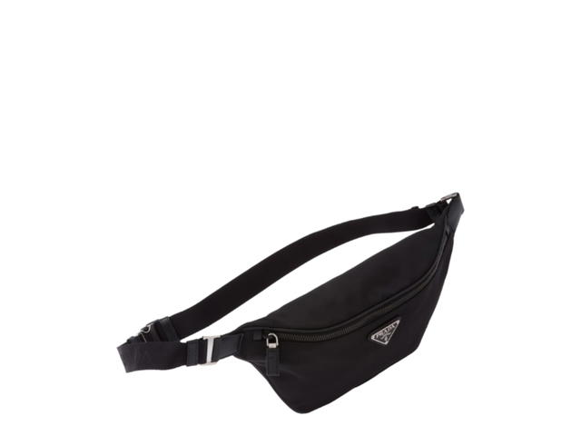 Prada Prada Re-nylon And Saffiano Leather Belt Bag Black - view 3