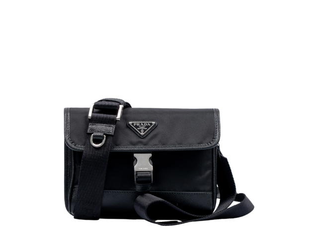 Prada Prada Re-Nylon And Saffiano Leather Smartphone Case Black - view 1