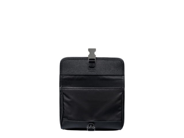 Prada Prada Re-Nylon And Saffiano Leather Smartphone Case Black - view 3