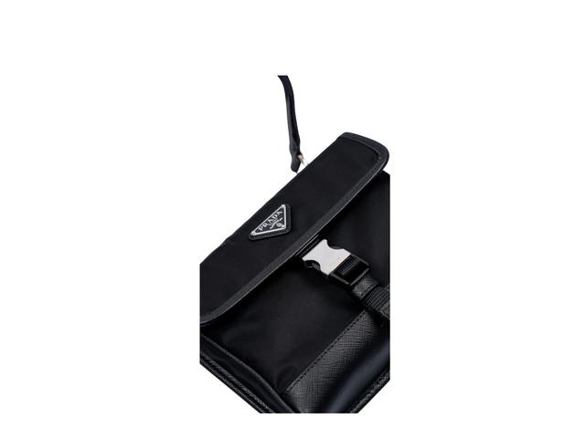 Prada Prada Re-Nylon And Saffiano Leather Smartphone Case Black - view 5
