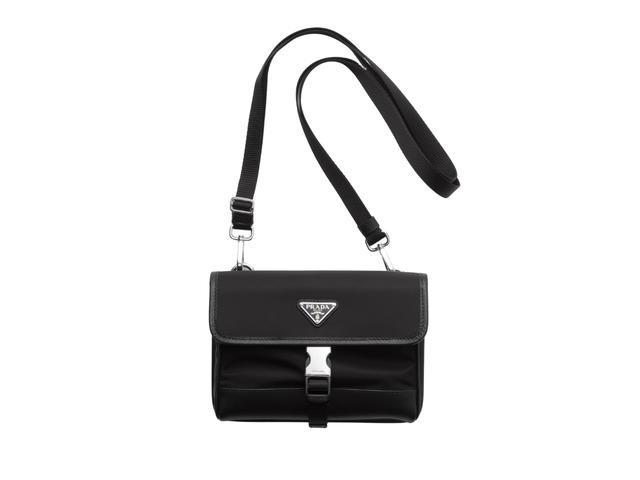 Prada Prada Re-Nylon And Saffiano Leather Smartphone Case Black (Small Strap) - view 1