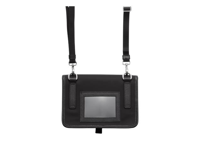 Prada Prada Re-Nylon And Saffiano Leather Smartphone Case Black (Small Strap) - view 2