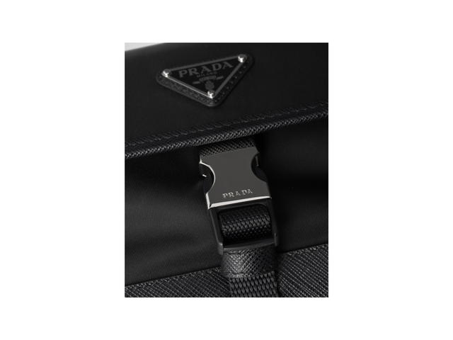 Prada Prada Re-Nylon And Saffiano Leather Smartphone Case Black (Small Strap) - view 4