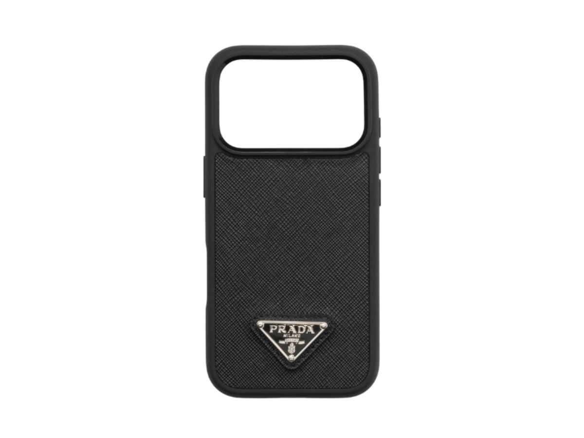 Prada Prada Saffiano Leather Case For Iphone 17 Pro Black