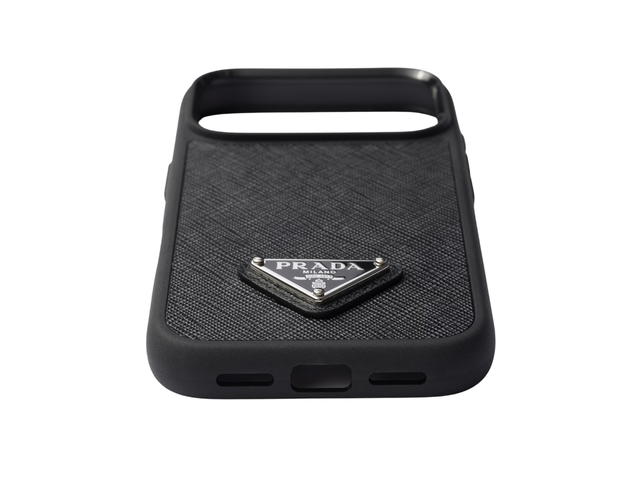 Prada Prada Saffiano Leather Case For Iphone 17 Pro Black - view 2