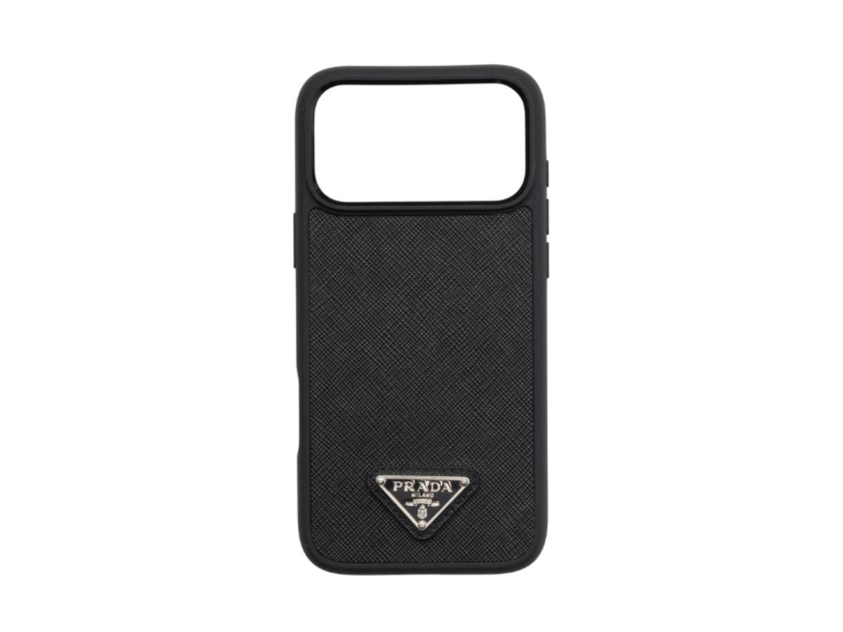 Prada Prada Saffiano Leather Case For Iphone 17 Pro Max Black