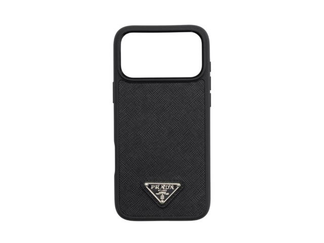 Prada Prada Saffiano Leather Case For Iphone 17 Pro Max Black - view 1