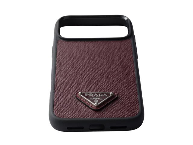 Prada Prada Saffiano Leather Case For iPhone 17 Pro Max Burgundy - view 2