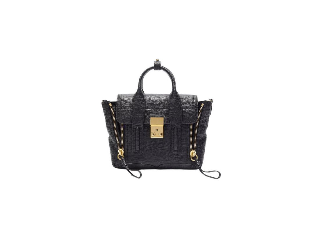 3.1 Phillip Lim 3.1 Phillip Lim Pashli Mini Satchel Bag In Leather With Gold-Tone Hardware Black