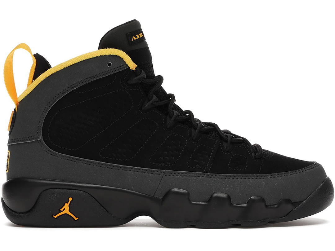 Jordan Jordan 9 Retro Dark Charcoal University Gold (GS)