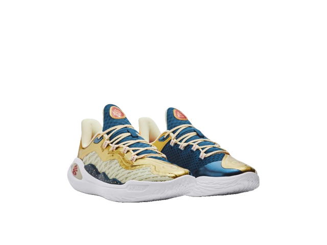 Under Armour Under Armour Curry 11 Yellow Blue - view 3
