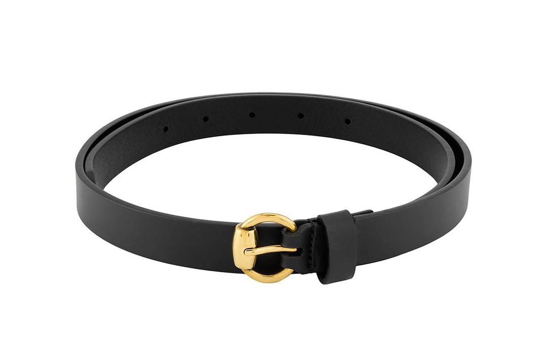 Gucci Gucci Leather Belts Women's Black Width 1.8cm