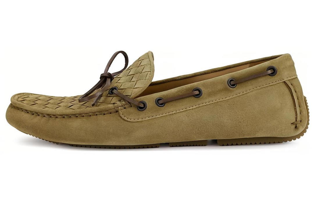 Bottega Veneta Bottega Veneta Loafers Casual Shoes Men's Mustard Green Color