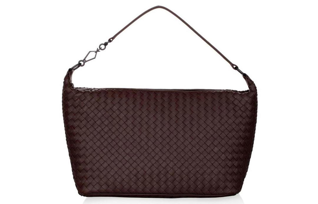 Bottega Veneta Bottega Veneta Cow Leather Shoulder Bag Women's Brown