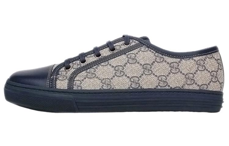 Gucci Gucci Stylish Skateboarding Shoes Men's Blue Brown
