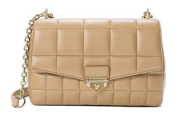Michael Kors MICHAEL KORS Soho Sheepskin Shoulder Bag Crossbody Bag Extra Large Women's Camel