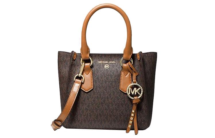 Michael Kors MICHAEL KORS Kris Polyester Shoulder Bag Crossbody Bag Handbag Small Size Women's Acorn Brown
