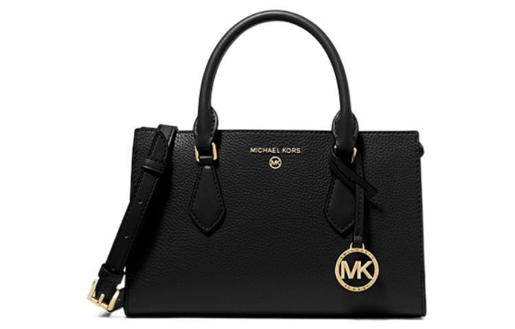 Michael Kors MICHAEL KORS Valerie Litchi Grain Pebbled Leather Handbag Small Size Women's Black