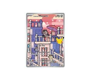 Buy Pokemon Galarian Meowth IR [30C 141/128] Mega Evolution "30th Celebration" (EN) at Sasom – Authentic and Ready to Ship