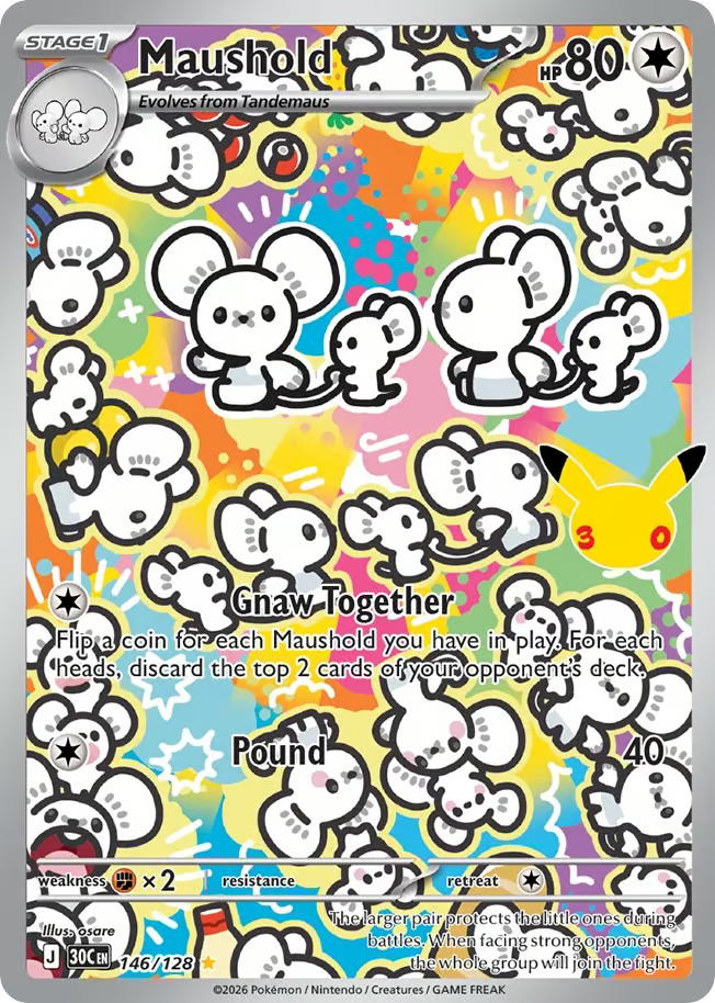 Pokemon Pokemon Maushold IR [30C 146/128] Mega Evolution "30th Celebration" (EN)