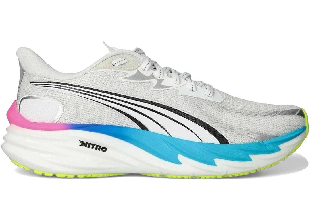 Puma Puma Velocity Nitro 4 White Ultra Blue Poison Pink