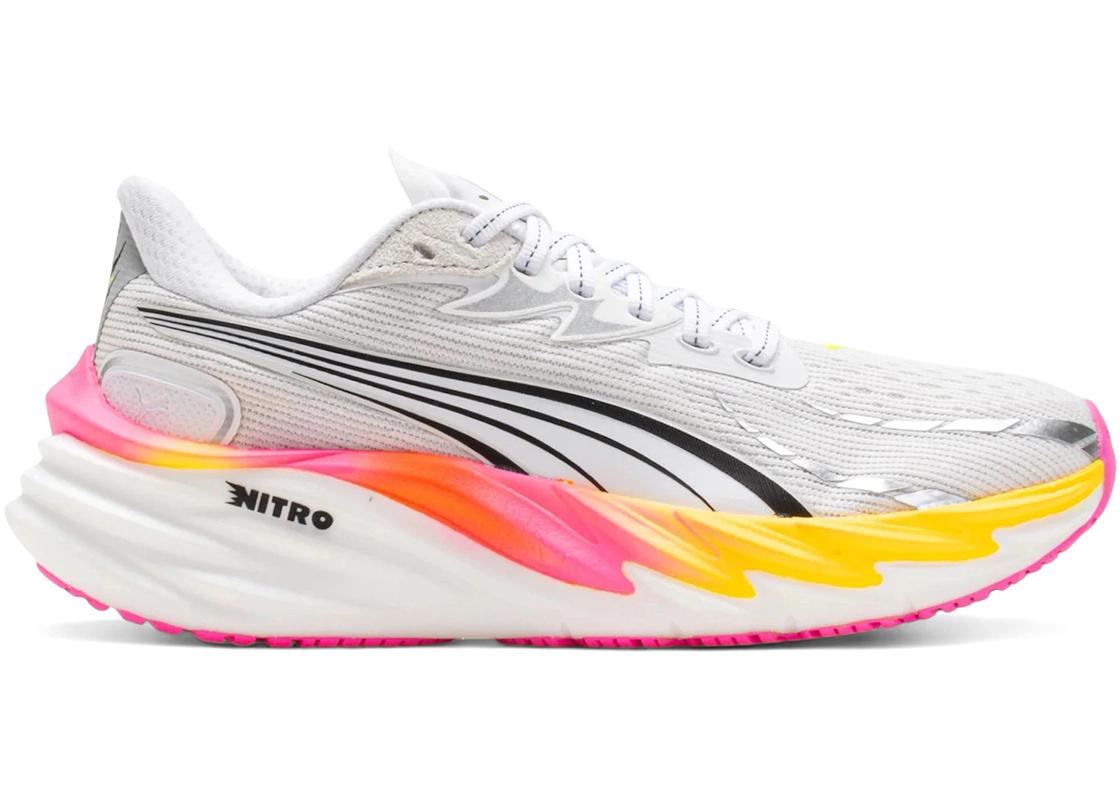 Puma Puma Velocity Nitro 4 White Glowing Red Poison Pink (Women's)