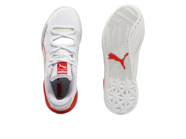 Puma Puma Clyde Hardwood White Red - view 5