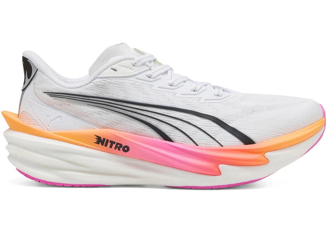 Puma Puma Deviate Nitro 4 White Poison Pink Glowing Red (Women's)